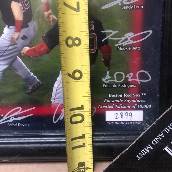 Man Cave Boston Red Sox 2018 World Series Framed Photo Highland Mint Ltd. Ed. - Picture 7 of 10